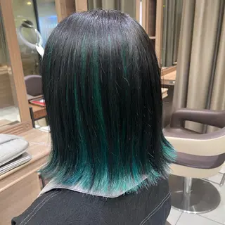 ミディアム カラー 艶カラー みゆう🎀のヘアスタイル