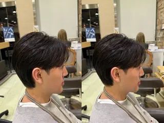 ミディアム メンズ シャドウパーマ/ピン パーマ/だいじゅのヘアスタイル