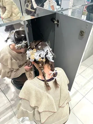 セミロング 透明感カラー🪡🤍 nanao🤍🪡のヘアスタイル