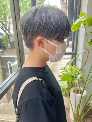 ショート カラー メンズパーマ/フェ ザーパーマ/古川晴輝のヘアスタイル