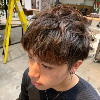 メンズ ショート🌼パーマ 本間正子のヘアスタイル