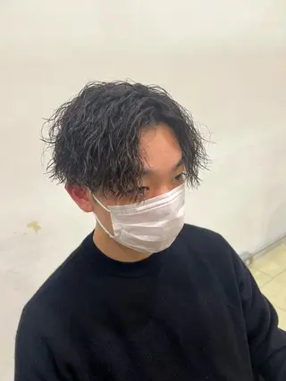 ショート パーマ メンズ メンズカット/柏/韓 国/メンズパーマ航太のヘアスタイル