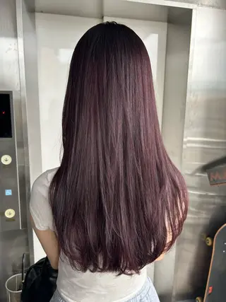 ロング カラー 滝本 和叶のヘアスタイル