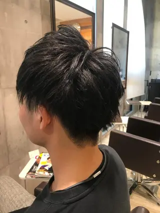 ショート カラー パーマ ヘアアレンジ メンズ キッズ ネイル マツエク・マツパ MODEK's西宮店 マネージャー神道有基のヘアスタイル