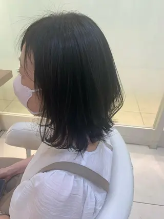 ミディアム カラー 似合わせカラー/艶 髪質改善/ヨシザキのヘアスタイル