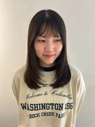 セミロング Ata.所属・kubo nozomiのヘアスタイル