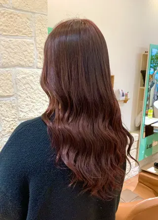 ロング カラー Lamp 柏 山口 か乃 ブリーチカラーのヘアスタイル