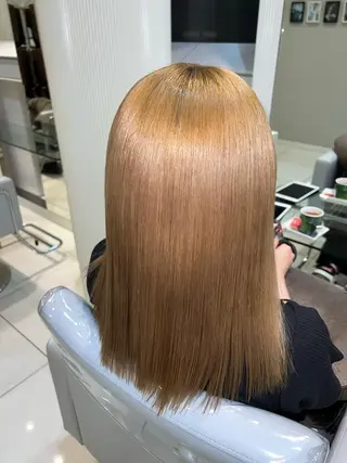 ロング 縮毛矯正/髪質改善 /ブリーチ/東陽町✨のヘアスタイル