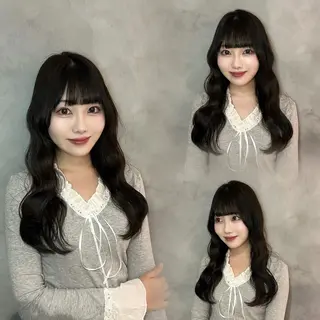 ロング 谷 亜澄のヘアスタイル