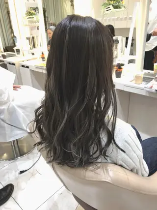 ミディアム カラー 山崎俊輔/髪質改善 /バレイヤージュのヘアスタイル