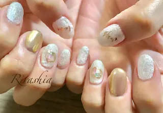 ネイル うる艶/透明感 Rirashaのネイルデザイン