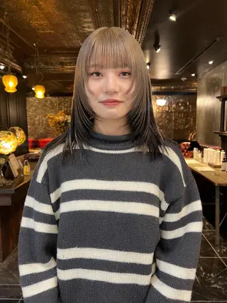 ロング カラー haco＋所属・圧倒的デザイン力 店長🎨RENAのヘアスタイル