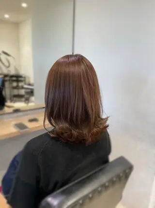 ミディアム カラー Cosmepot所属・戸川凜音 とがわりんねのヘアスタイル