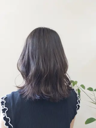 ミディアム みぞぐち じゅりのヘアスタイル