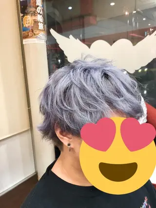 メンズ ゆぴ☾‪/推しカラー /ハイトーンのヘアスタイル