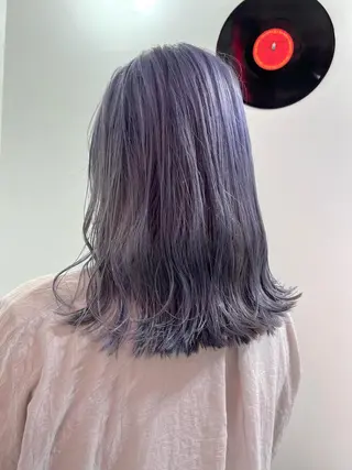 セミロング カラー ヘアアレンジ 🧨ブリーチー×ボブ レイヤー💎じゅえるのヘアスタイル