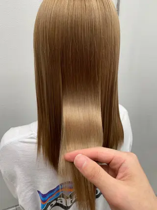 ロング カラー ヘアアレンジ ネイル 京都レイヤーカット/ 縮毛矯正/羽柴りくのヘアスタイル