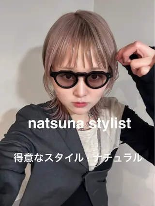 ミディアム kyon.hair 韓国カットカラーのヘアスタイル