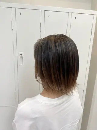 ミディアム カラー collet矢島/ ブリーチ指名No.1のヘアスタイル