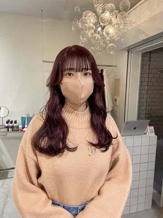 ロング カラー Koto🌿 ブリーチなしカラーのヘアスタイル