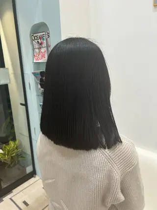 ミディアム カラー パーマ ヘアアレンジ 堀井 凌平のヘアスタイル