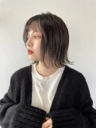 ミディアム カラー SALOWIN下北沢所属・hazuki 🌝のヘアスタイル