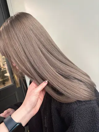 セミロング カラー 艶カラー/縮毛矯正/ ケア/アレンジ/桜悠のヘアスタイル