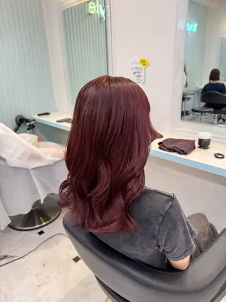 ロング カラー 暖色🩷透明感カラー ♡Maika♡のヘアスタイル