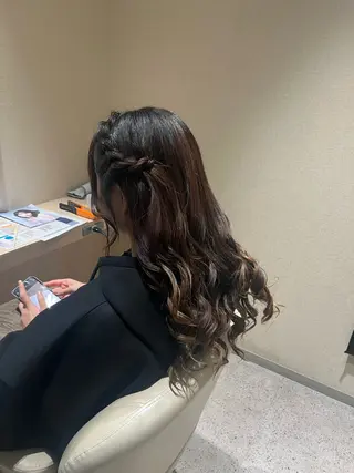 ロング ヘアアレンジ メンズパーマモデル ／浅野未来🌼.*のヘアスタイル