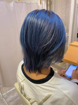 ミディアム カラー メンズ Design Color🐰アユミのヘアスタイル