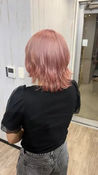 カラー はなえ/ブリーチ/複 雑履歴修正のヘアスタイル