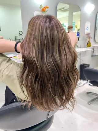 ロング カラー 【GUK】 🌻RINA🌻のヘアスタイル