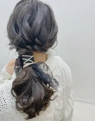 セミロング ヘアアレンジ GRANLUSSO 〜グランルッソ駅前店所属・木口 嘉美のヘアスタイル