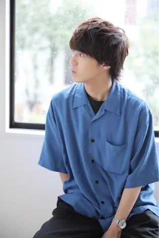 ショート カラー パーマ メンズ 吉岡 昌吾のヘアスタイル