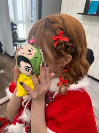 ヘアアレンジ ⟡.·mamiya 縮毛矯正/ヘアセットのヘアスタイル