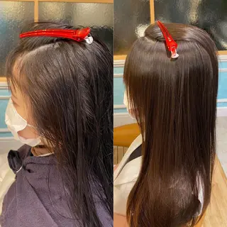 セミロング 山本翔一郎 韓国顔周りレイヤーのヘアスタイル