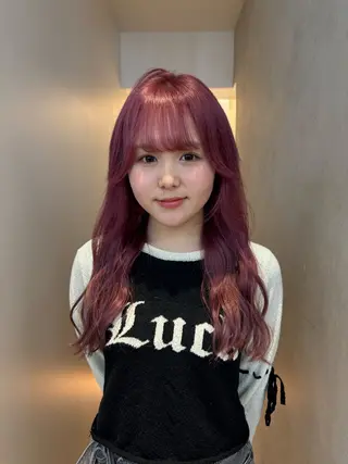 ロング カラー ガーリーネイル hiroka🩰🎀のネイルデザイン