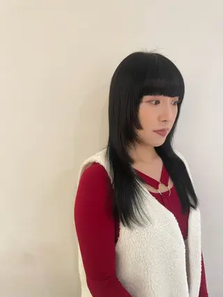 ロング ヘッドスパ/カラー 葉月のヘアスタイル