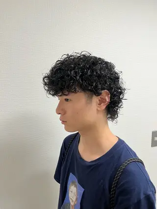 ショート カラー パーマ メンズ 🔥メンズ 特化🔥菊水皐暉🔥のヘアスタイル