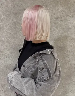 ショート カラー RURI韓国ボブ 🇰🇷タッセルボブのヘアスタイル