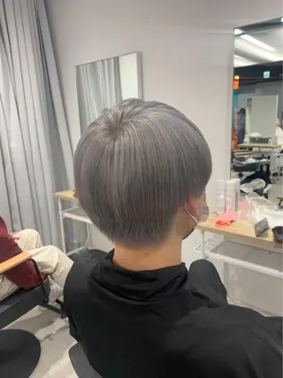 ショート カラー メンズ mai🤍縮毛酸性ス トレート/アイリストのヘアスタイル