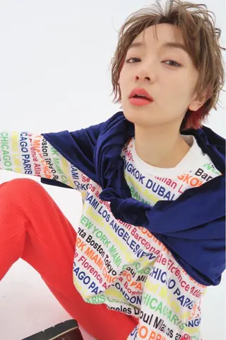 ショート カラー パーマ Memories水天宮前所属・花渕 俊彦のヘアスタイル