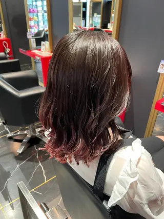ミディアム 森 亜紗美のヘアスタイル