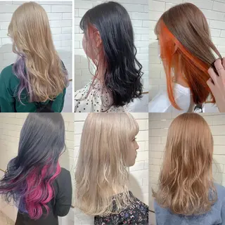 セミロング カラー ヘアアレンジ 🦋レイヤーカット ミドリカワ🦋のヘアスタイル