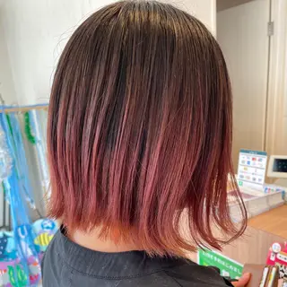 ショート カラー ボブ/透明感カラー 🤍永田真穂のヘアスタイル