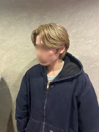 カラー メンズ 新宿 韓国 シャドウパーマ 志龍のヘアスタイル