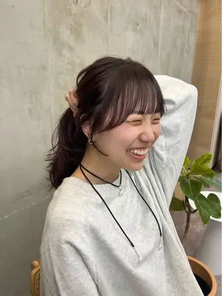 セミロング カラー SALT WATER所属・🫐 𝐌𝐚𝐨 🫐似合わせcutのヘアスタイル