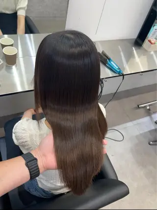 セミロング 髪質改善/縮毛矯正 梅田茶屋町/西尾祐作のヘアスタイル