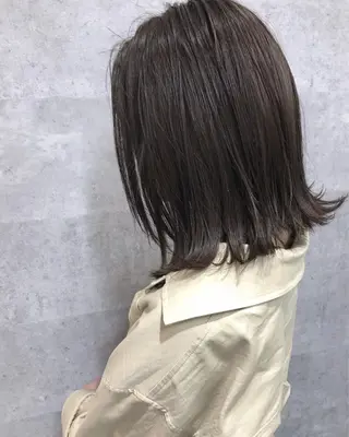 ミディアム カラー 髪質改善 中川　翔のヘアスタイル