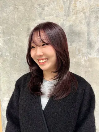 ミディアム 🌞レイヤー×カラー 前川那津美🌞のヘアスタイル